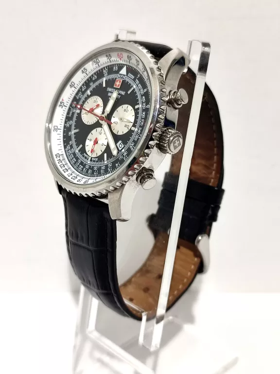 ZEGAREK MĘSKI SWISS ALPINE MILITARY 7078.9DT B/N