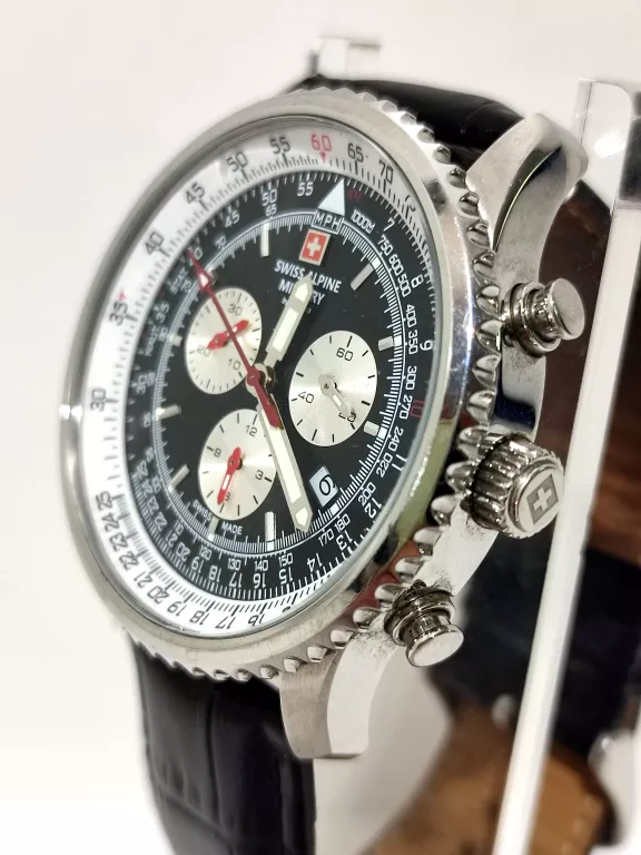 ZEGAREK MĘSKI SWISS ALPINE MILITARY 7078.9DT B/N