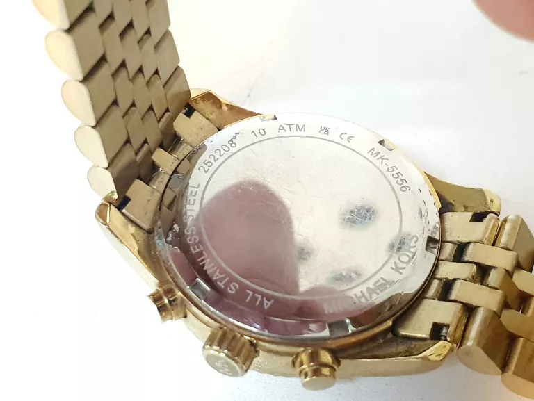 ZEGAREK MICHAEL KORS LEXINGTON MK-5556 ZŁOTY KOMPLET