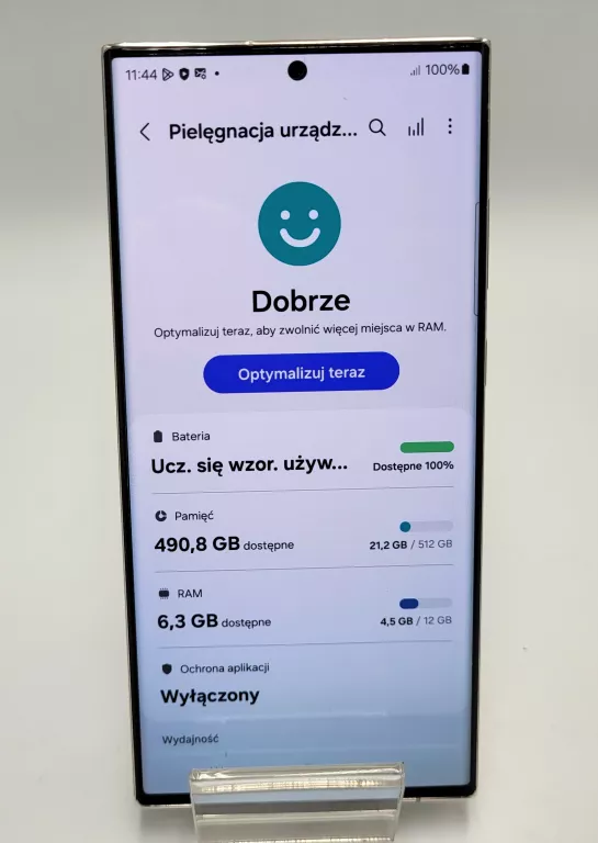 TELEFON SAMSUNG GALAXY S23 ULTRA 12 GB / 512 GB 5G KREMOWY ZADBANY