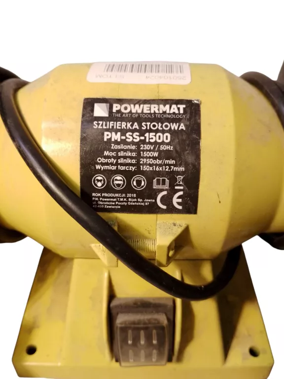 SZLIFIERKA STOŁOWA POWERMAT PM-SS-1500