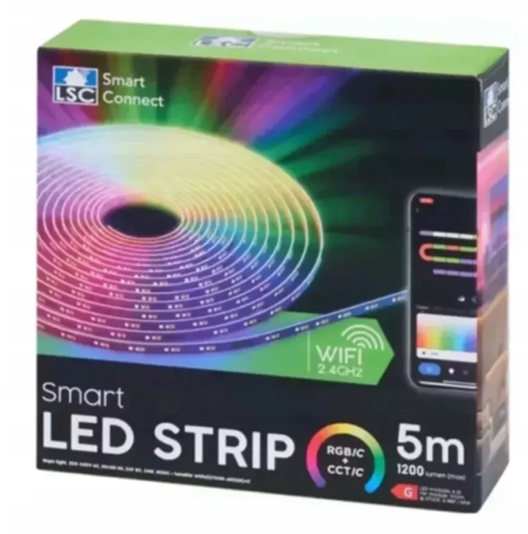 FLEXIBLE LED STRIP LSC TAŚMA LED 5 METRÓW FABRYCZNIE ZAPAKOWANE