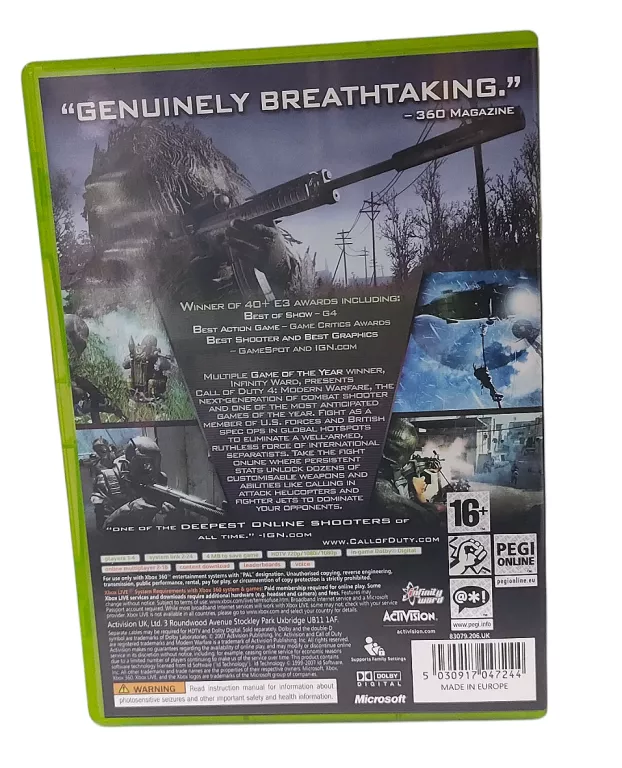 XBOX360 CALL OF DUTY MW4