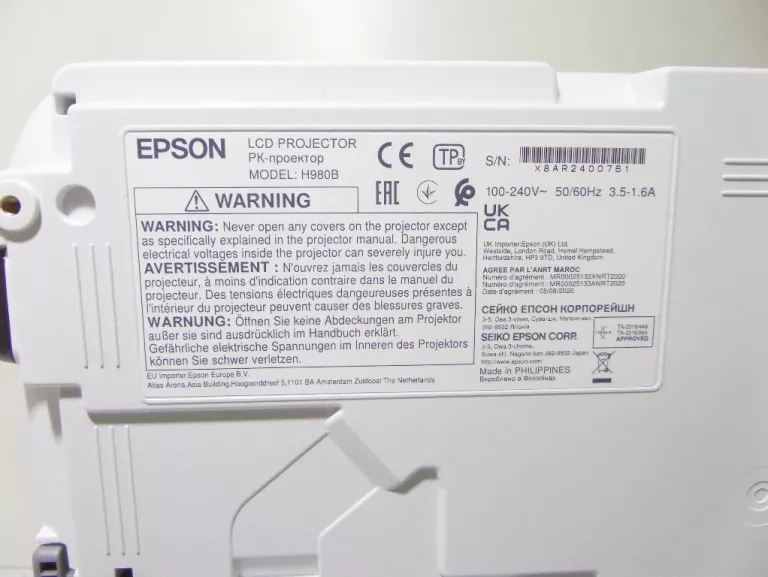 PROJEKTOR EPSON EH-TW750