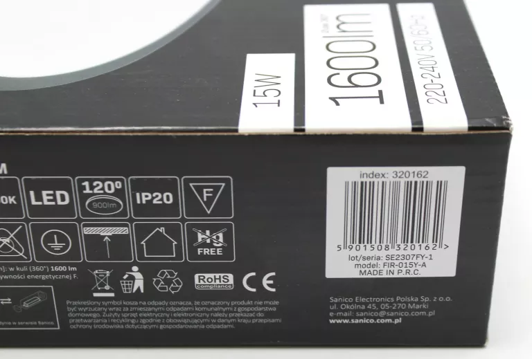 PLAFON LED GOLDLUX LIBRA 15 W 4000 K 30