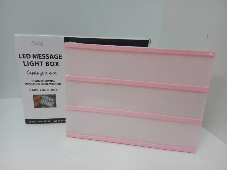PODŚWIETLANE INFORMACYJNE PUDEŁKO LED MESSAGE LIGHT BOX
