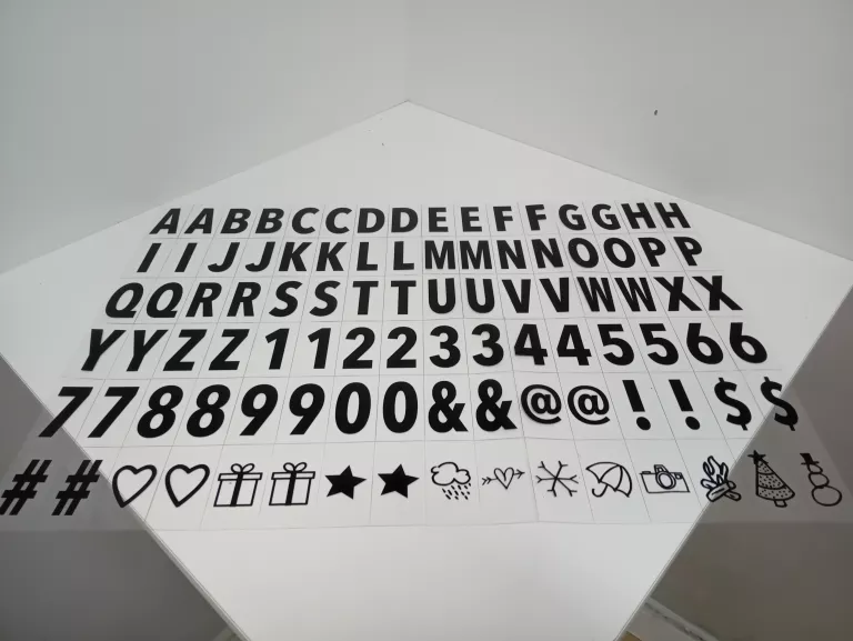 PODŚWIETLANE INFORMACYJNE PUDEŁKO LED MESSAGE LIGHT BOX