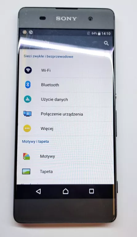 TELEFON SONY F3111 PRZEBARWIENIA NA WYŚWIETLACZU