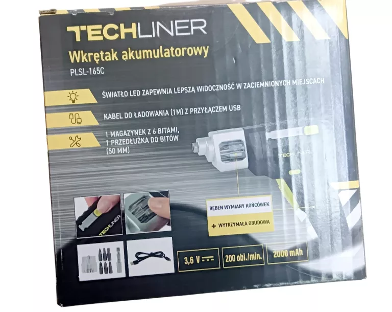 WKRĘTAK AKUMULATOROWY TECHLINER PLSL-165C