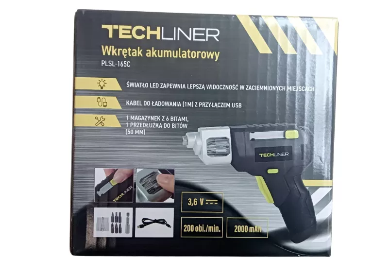 WKRĘTAK AKUMULATOROWY TECHLINER PLSL-165C