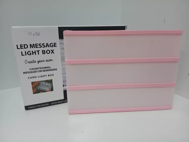 PODŚWIETLANE INFORMACYJNE PUDEŁKO LED MESSAGE LIGHT BOX
