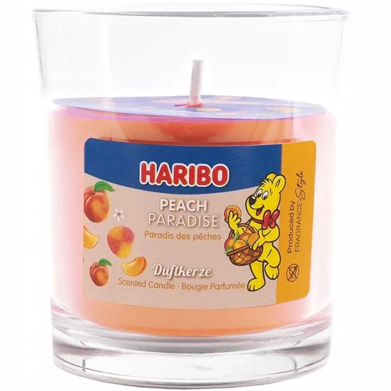 ŚWIECZKA HARIBO 135G PEACH PARADISE
