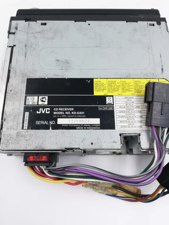 RADIOODTWARZACZ SAMOCHODOWY JVC KD-G332