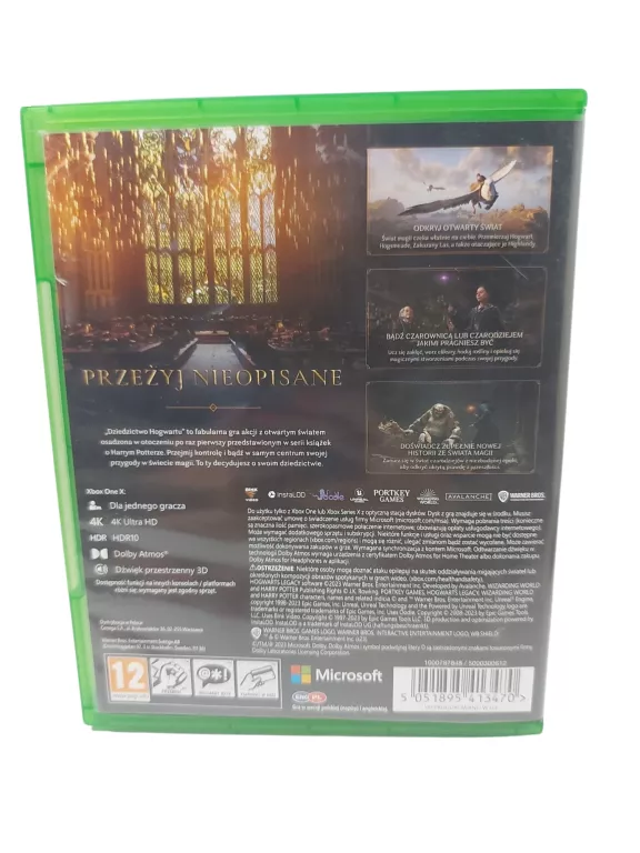 GRA XBOX ONE DZIEDZICTWO HOGWARTU