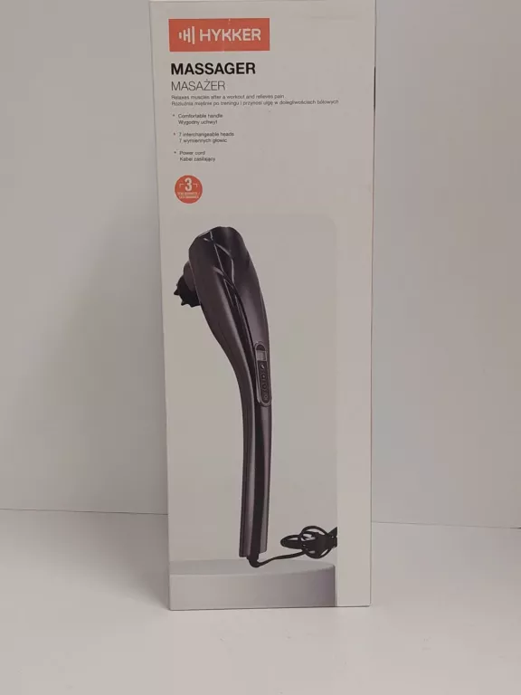 MASAŻER DO CIAŁA CZARNY DUŻY 45CM HYKKER 15 TRYBÓW PRACY