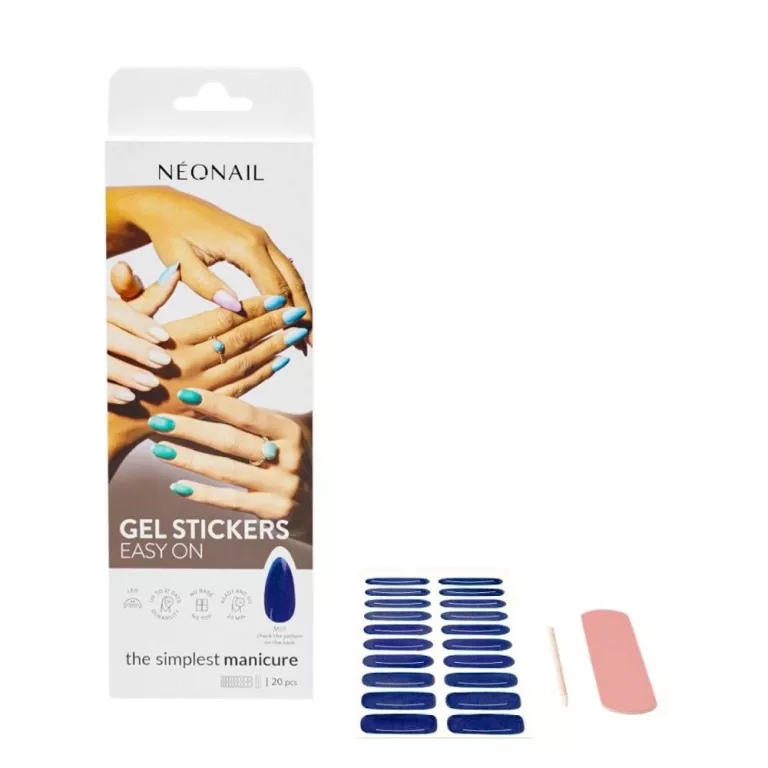 NEONAIL LAKIER HYBRYDOWY W NAKLEJCE GEL STICKERS EASY ON M01