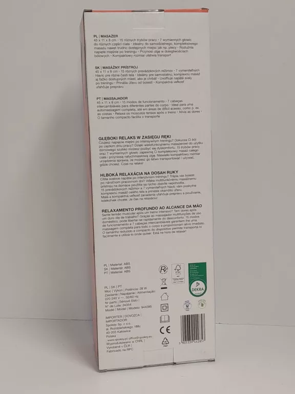 MASAŻER DO CIAŁA CZARNY DUŻY 45CM HYKKER 15 TRYBÓW PRACY