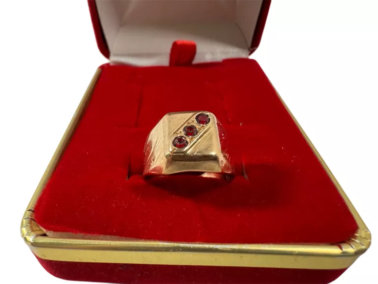 ZŁOTY DAMSKI SYGNET PRÓBY 585 / 3,87G / 10