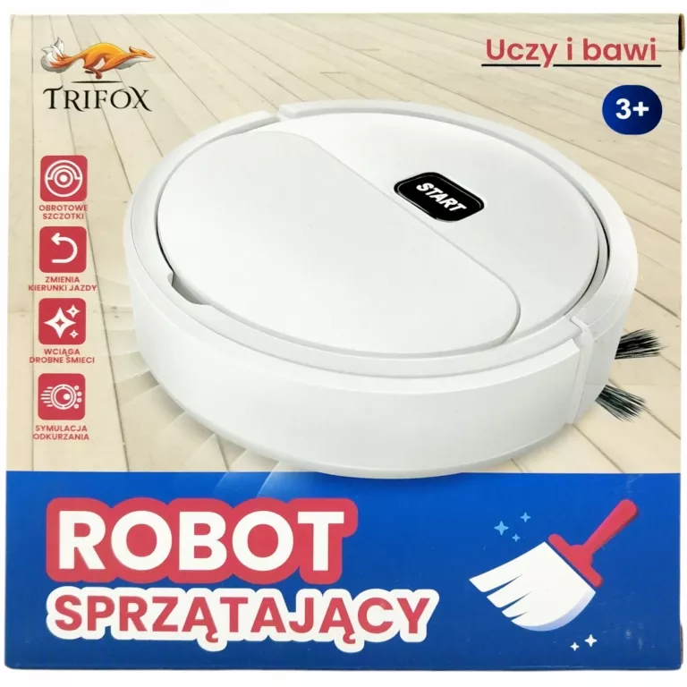 ODKURZACZ TRIFOX ROBOT SPRZĄTAJĄCY SAM JEŹDZI SPRZĄTA ZABAWKA