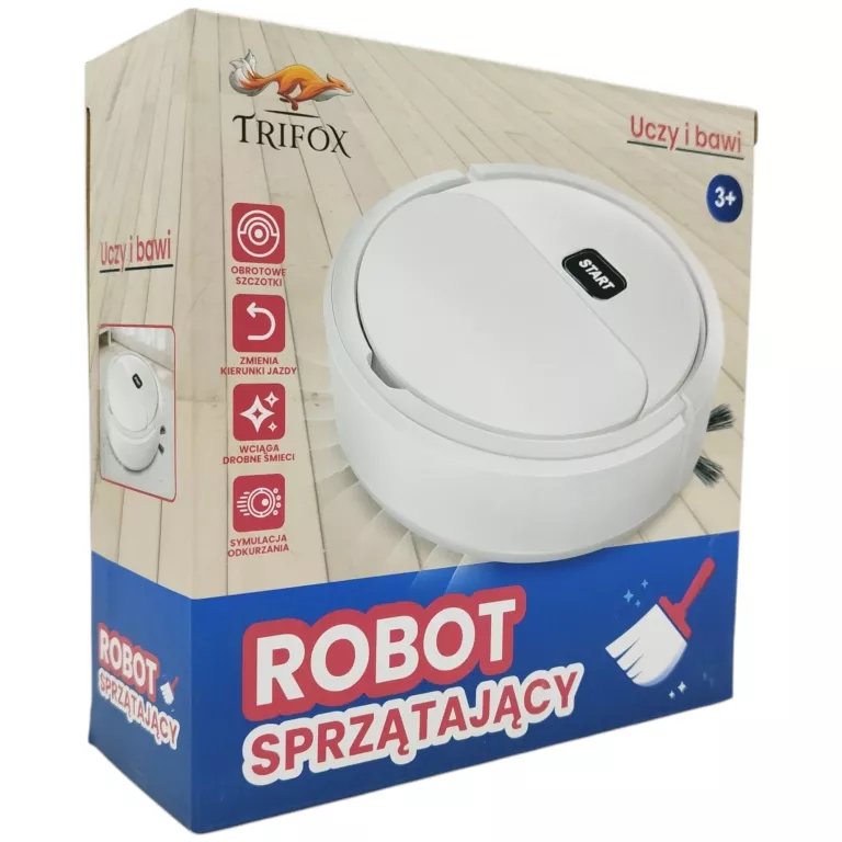 ODKURZACZ TRIFOX ROBOT SPRZĄTAJĄCY SAM JEŹDZI SPRZĄTA ZABAWKA
