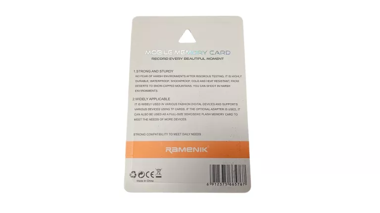 RAMENIK MOBILE MEMORY CARD MICRO SD CLASS10 16GB