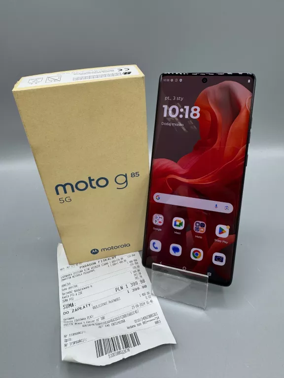 TELEFON MOTOROLA MOTO G85 5G 256/12GB+PUDEŁKO,GWARANCJA 09.2026