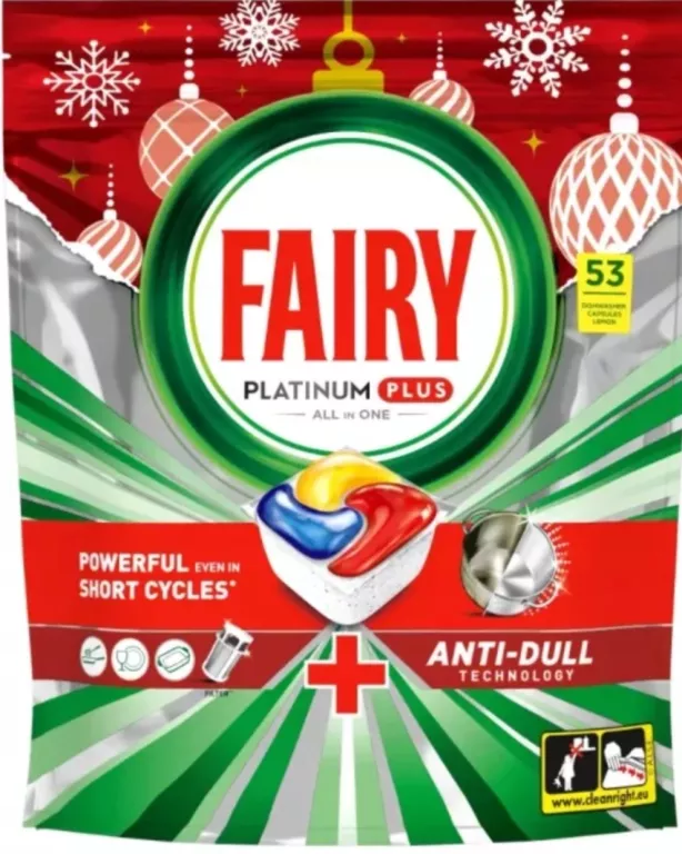 KAPSUŁKI DO ZMYWARKI FAIRY PLATINUM PLUS LEMON 53 SZTUK 8700216597692