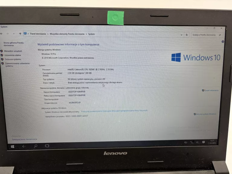 LAPTOP LENOVO B40-30 80F1 500GB W10 2GB RAM H: 0000