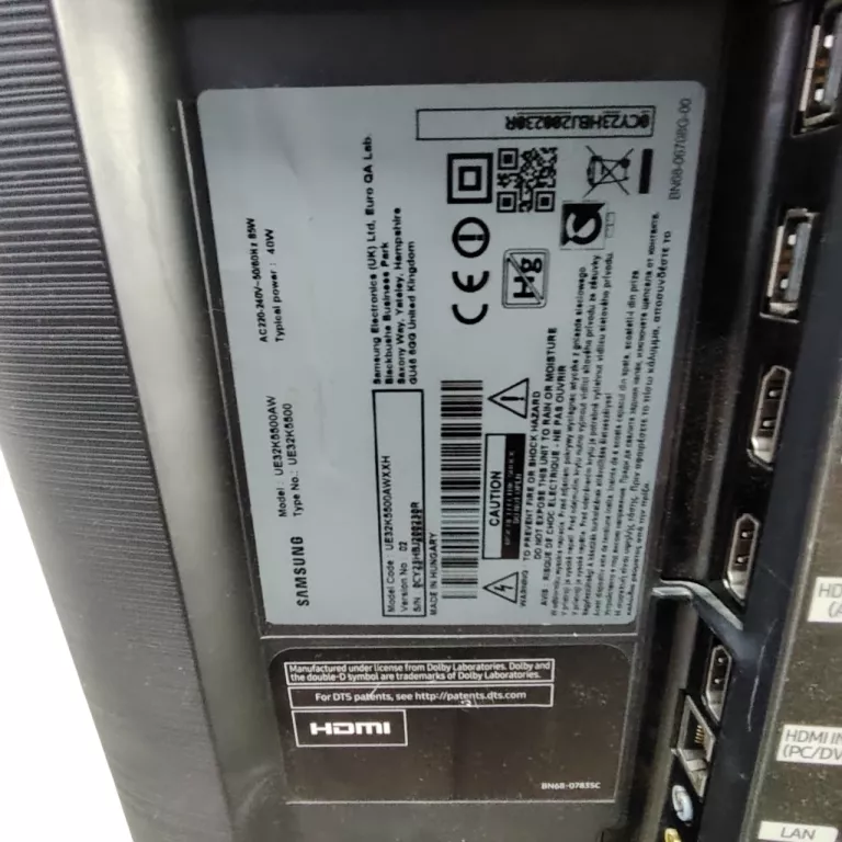 TELEWIZOR SAMSUNG UE32K5500