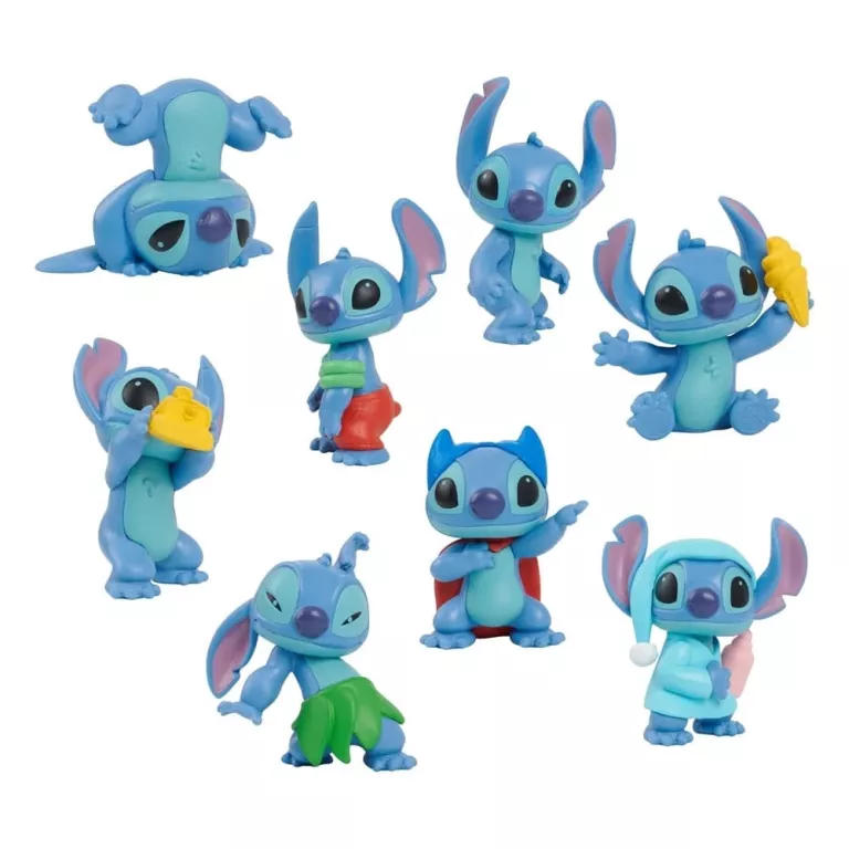 ORYGINALNY ZESTAW FIGUREK JUST PLAY DISNEY STITCH 8 SZT