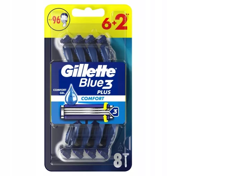 7702018489978 MASZYNKA DO GOLENIA GILLETTE BLUE 3 COMFORT 8 SZT.