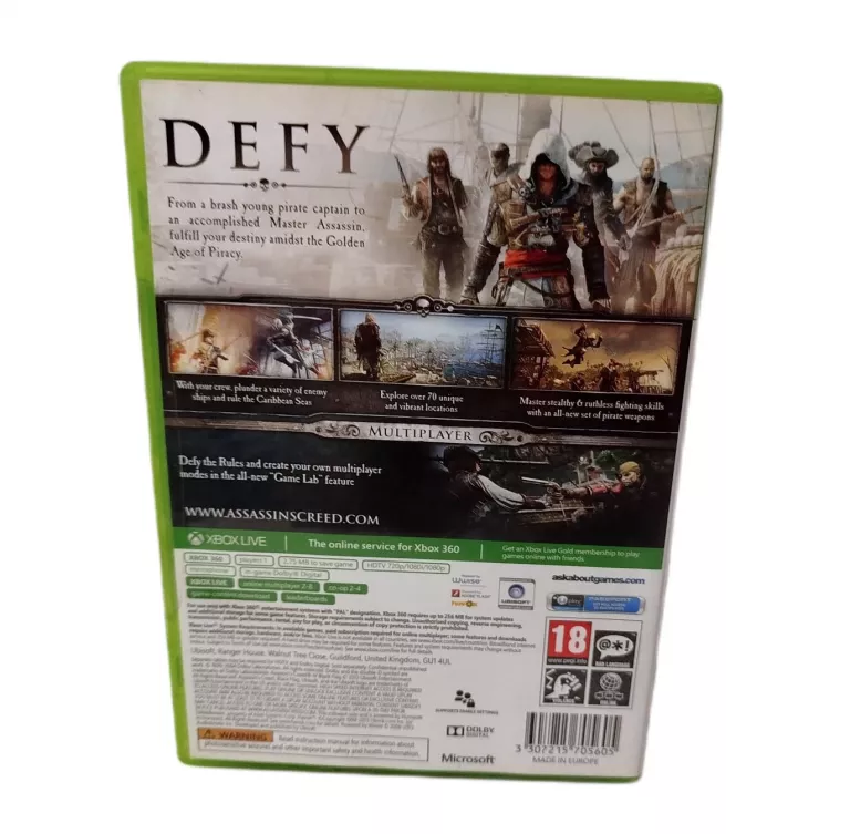 GRA XBOX 360 ASSASSIN'S CREED IV BLACK FLAG