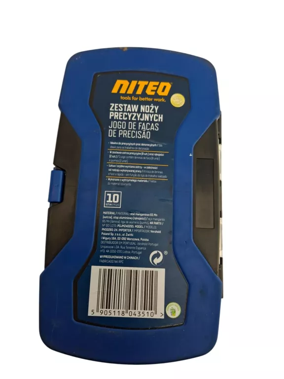 NITEO ZESTAW NOŻY PRECYZYJNYCH 10 EL