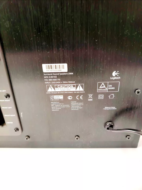 ZESTAW GŁOŚNIKÓW KINO DOMOWE 5.1 LOGITECH Z906 THX 500W