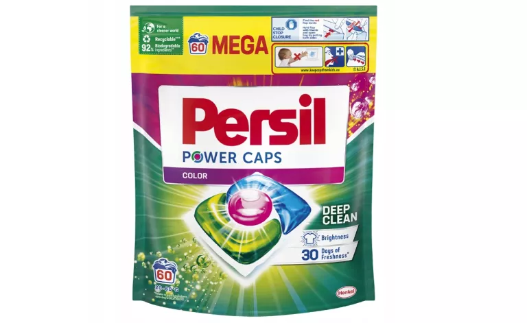 PERSIL POWER CAPS COLOR DEEP CLEAN KAPSUŁKI DO PRANIA 60 SZT