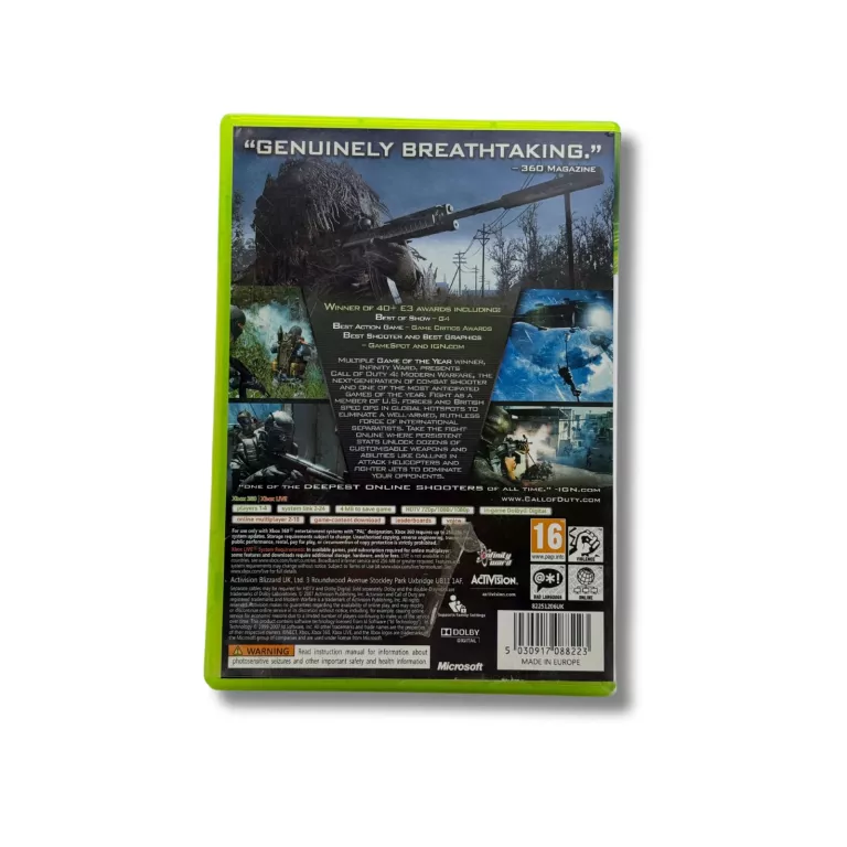 GRA XBOX 360 CALL OF DUTY 4: MODERN WARFARE