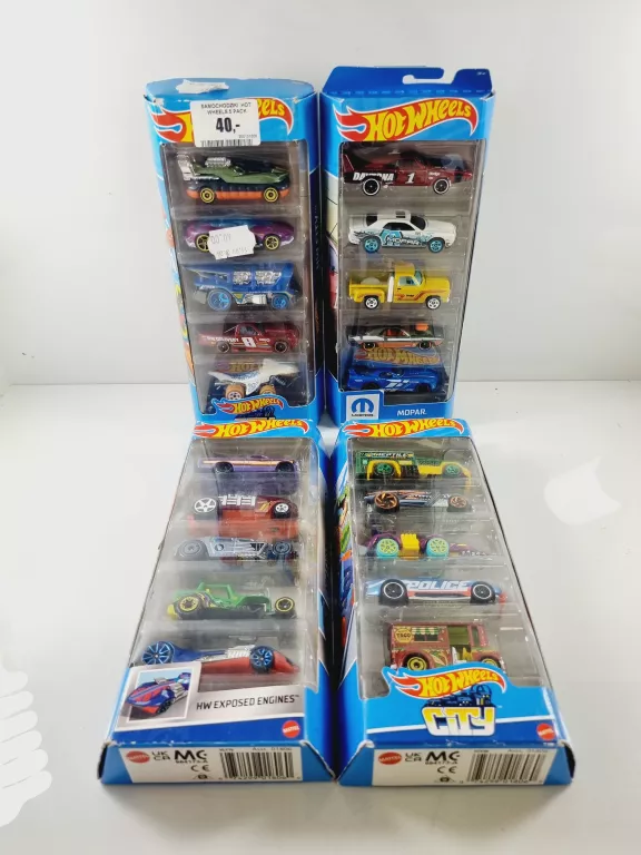 AUTA HOT WHEELS 5SZT RÓŻNE RODZAJE