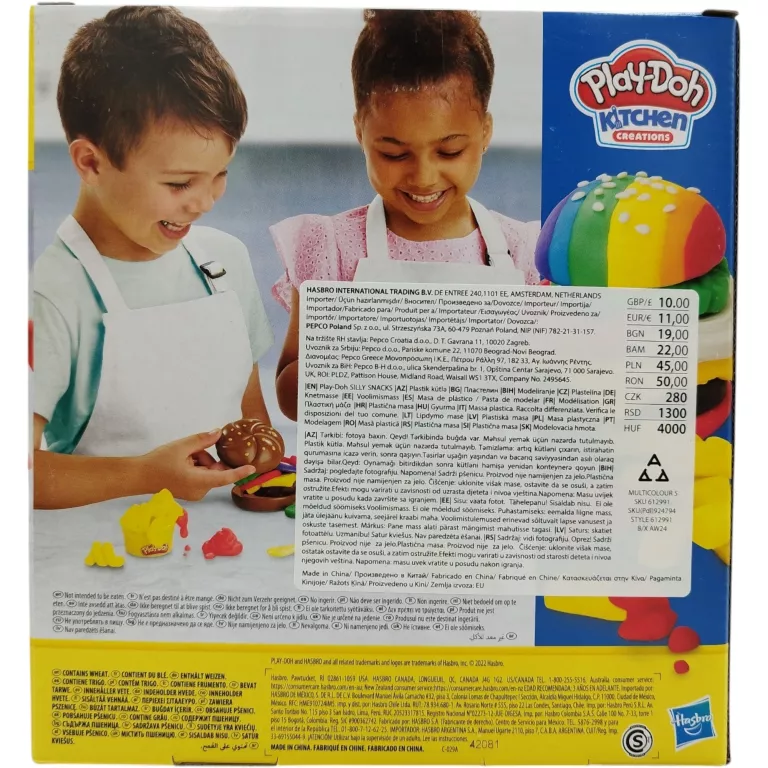 ZESTAW PLAY-DOH KITCHEN CREATIONS BURGER I FRYTKI CIASTOLINA