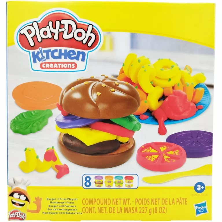 ZESTAW PLAY-DOH KITCHEN CREATIONS BURGER I FRYTKI CIASTOLINA