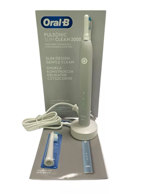 SZCZOTECZKA SONICZNA ORAL-B PULSONIC SLIM CLEAN 2000 ZESTAW