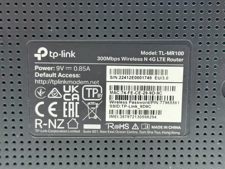 ROUTER TP-LINK TL-MR100