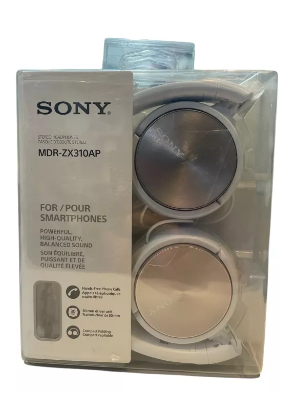 SŁUCHAWKI SONY MDR ZX210AP IGŁA STAN