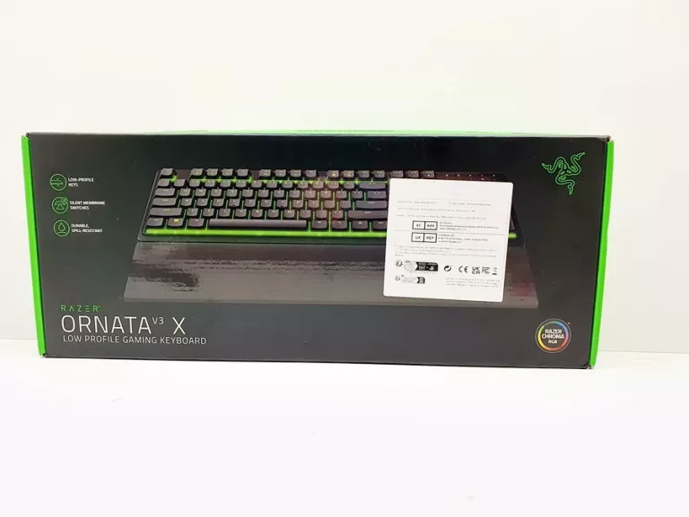 KLAWIATURA RAZER ORNATA V3 X LED GAMINGOWA CZARNA
