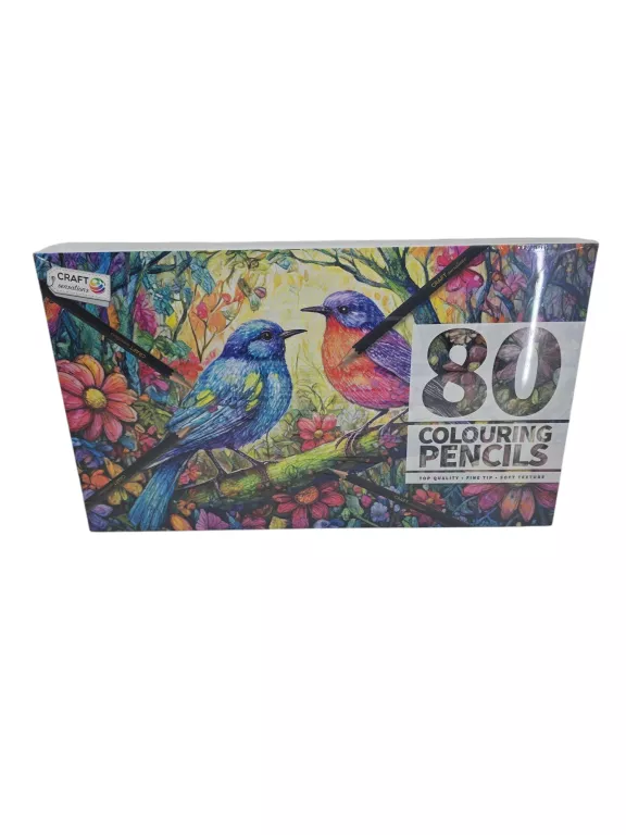 PROFESJONALNE KREDKI OŁÓWKOWE ZESTAW XL 80 SZTUK ETUI CRAFT SENSATIONS