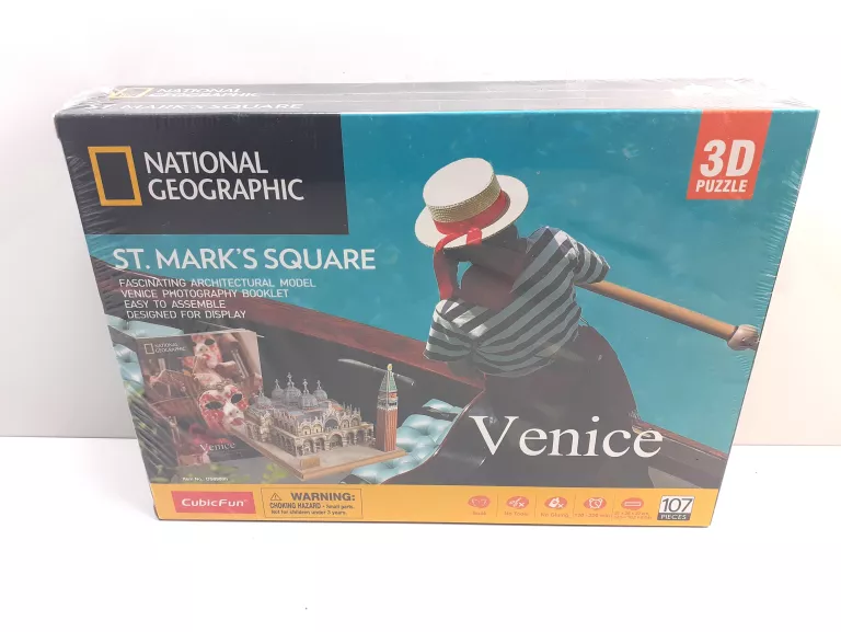 NATIONAL GEOGRAPHIC PUZZLE 3D VENICE MARK'S SQUARE PLAC ŚW. MARKA WENECJA