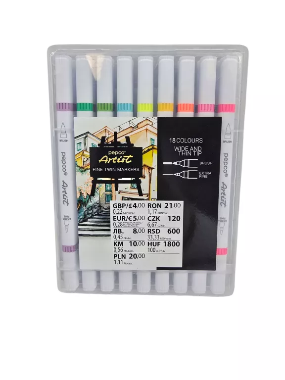 MARKERY ARTIST PEPCO FINE TWIN MARKERS 18SZT