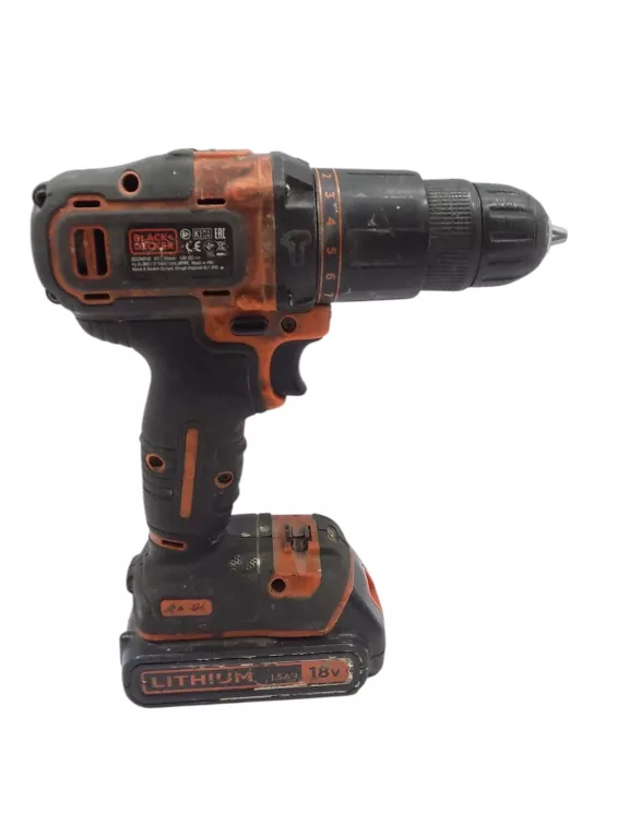 WKRĘTARKA BLACK+DECKER BDCHD18 18V ZESTAW 2 X AKU.