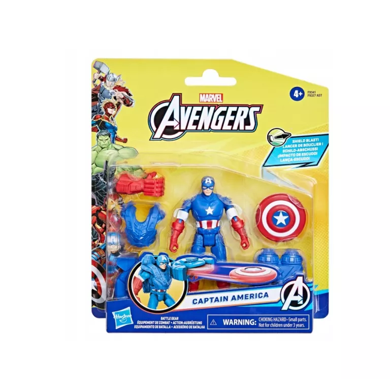 FIGURKA MARVEL AVENGERS BATTLE GEAR KAPITAN AMERYKA F93415X6