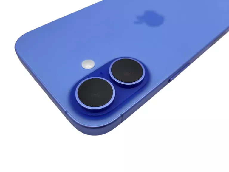 TELEFON APPLE IPHONE 16 8/128GB 6,1" BAT. 100% BLUE - JAK NOWY! NA CZĘŚCI!