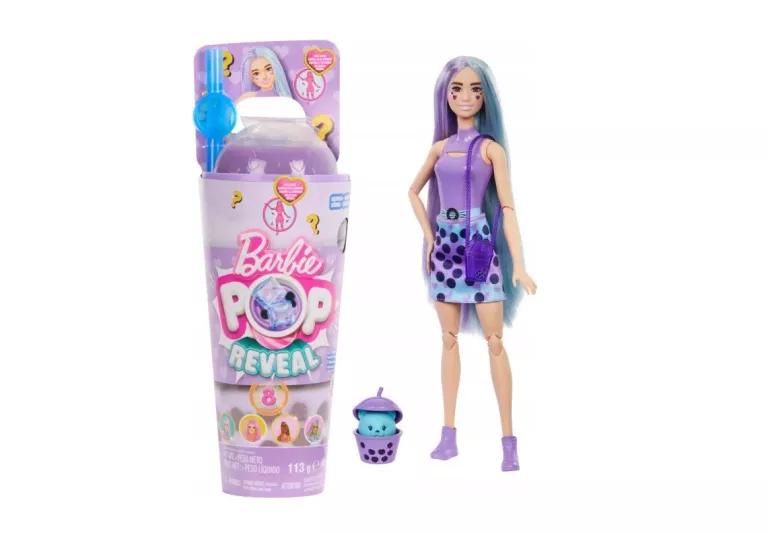 LALKA BARBIE MATTEL POP REVEAL LALKA MLEKO TARO SERIA BUBBLE TEA